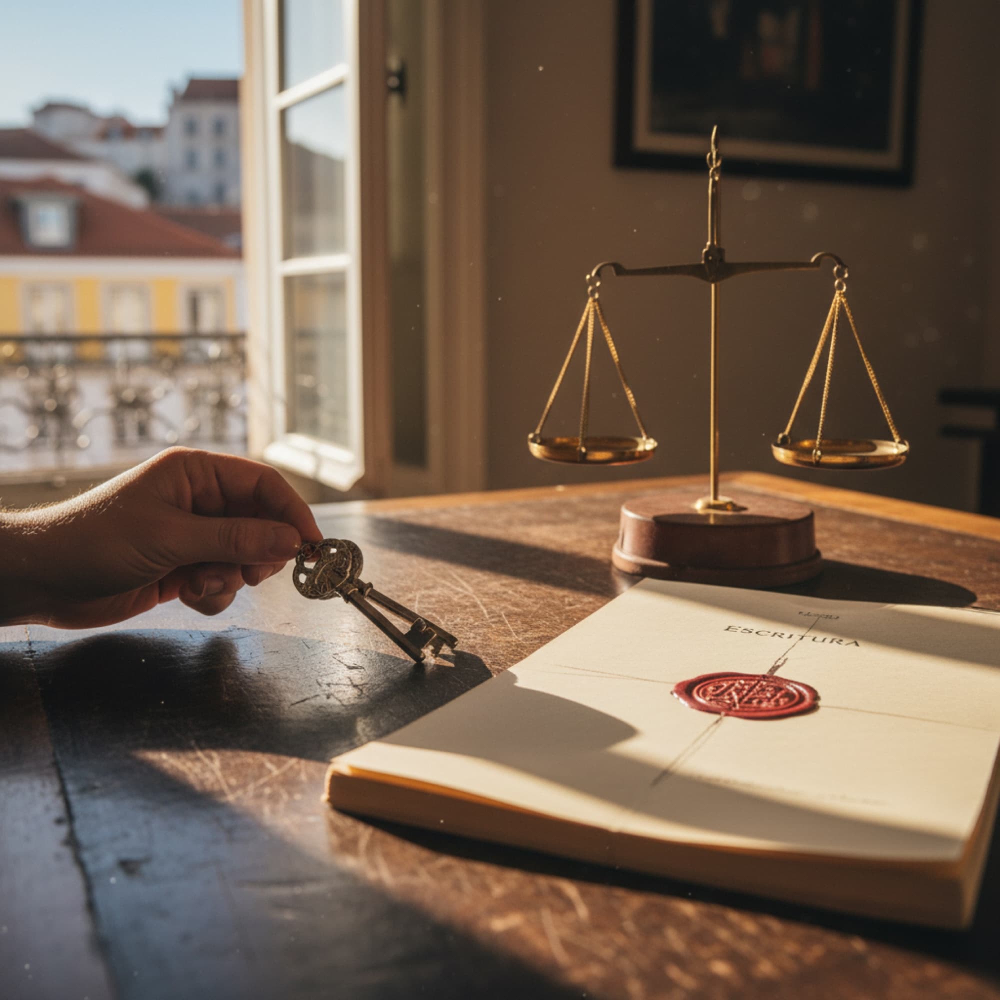 Keys handed over after escritura signing