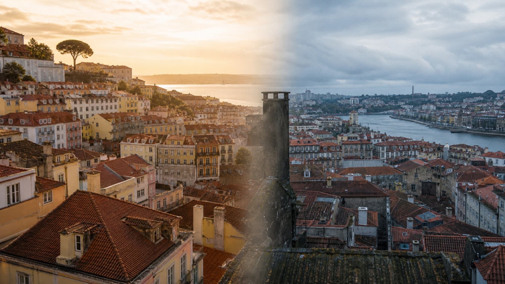 Una comparación honesta entre Lisboa y Oporto para compradores extranjeros en mayo de 2026, con precios por barrio, ejemplos de rentabilidad neta y los compromisos que nadie pone en un folleto.